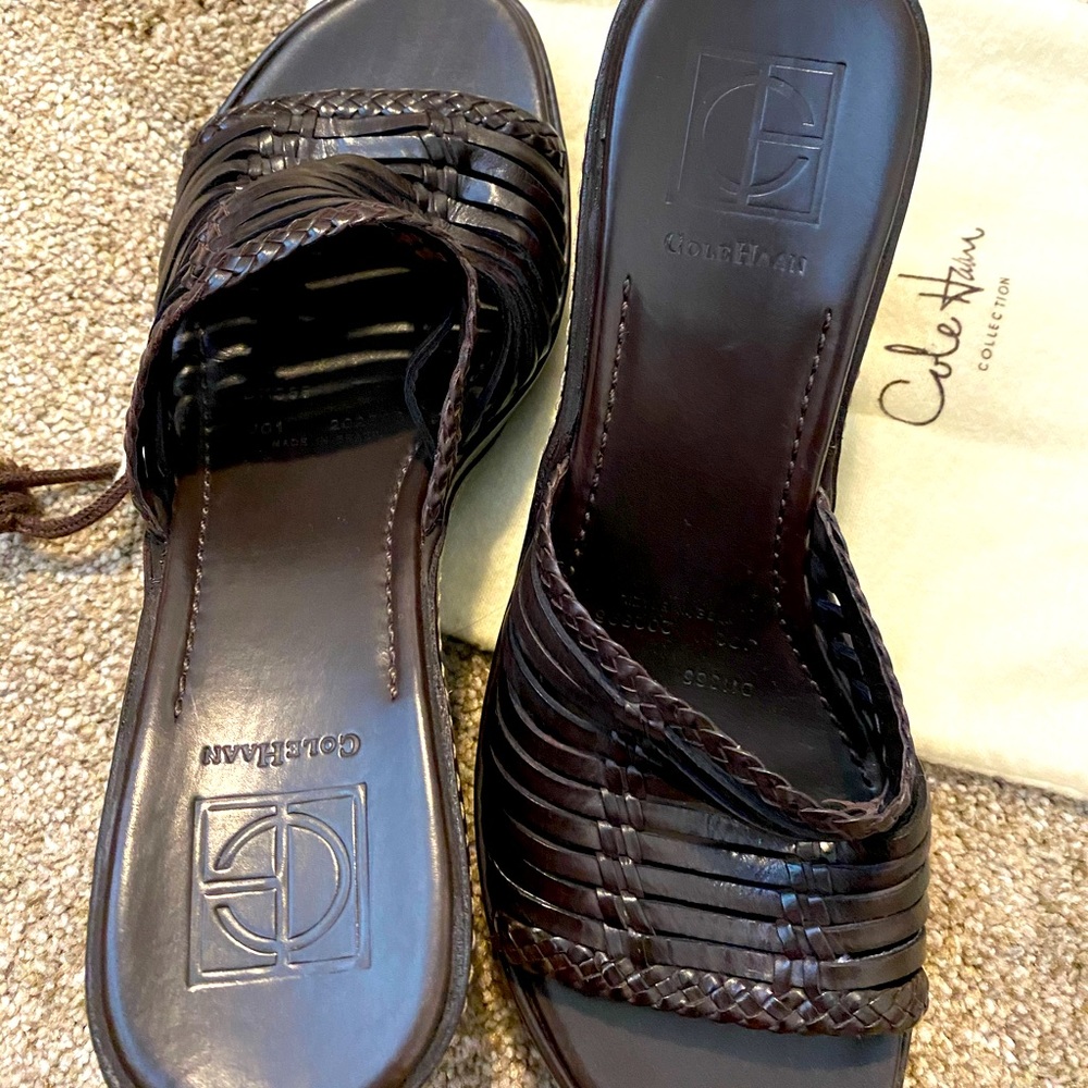 Cole Haan Wedge sandals in good condition.